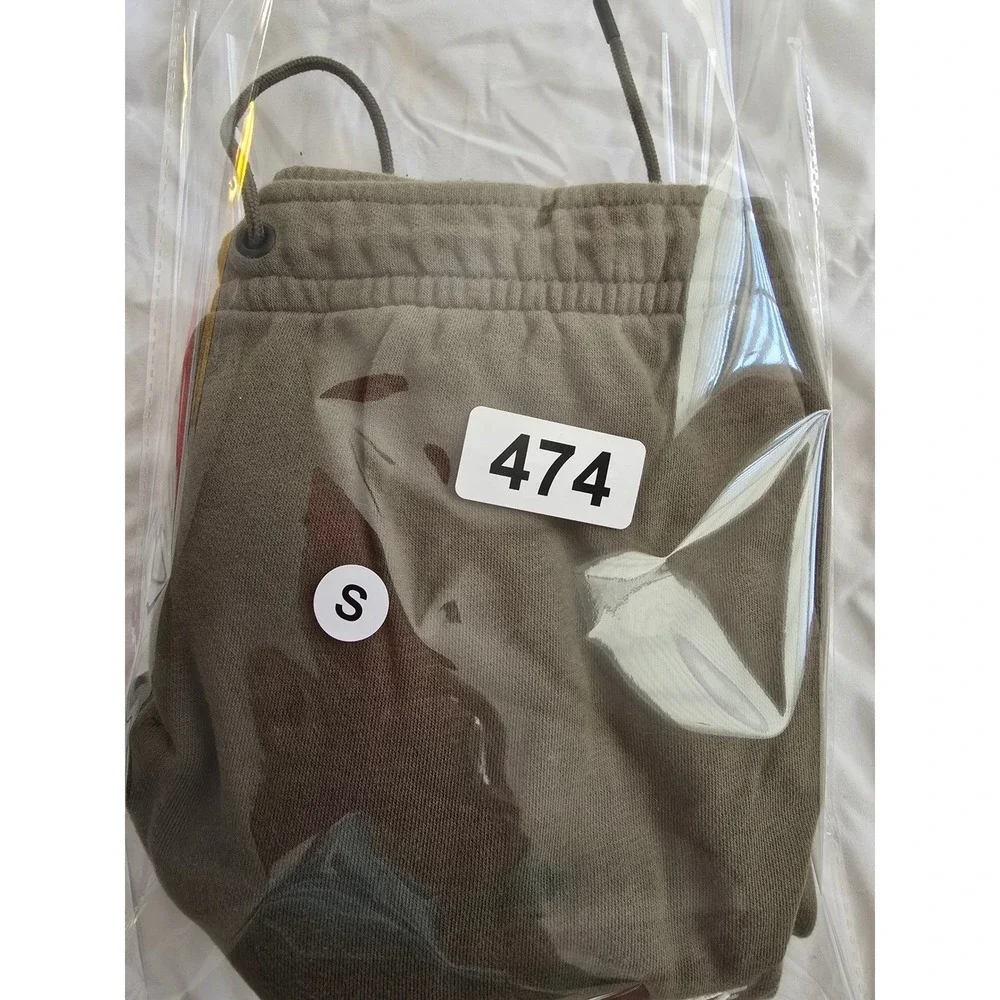 Nike Olive‎ Green Jogger Sweatpants Drawstring Waist Logo Small Women